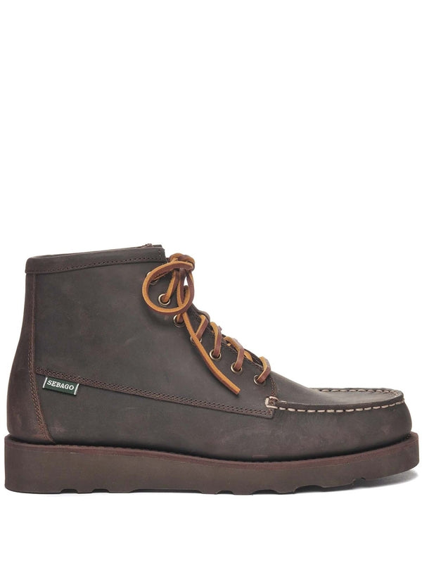 Sebago Brown Lace-Up Boots