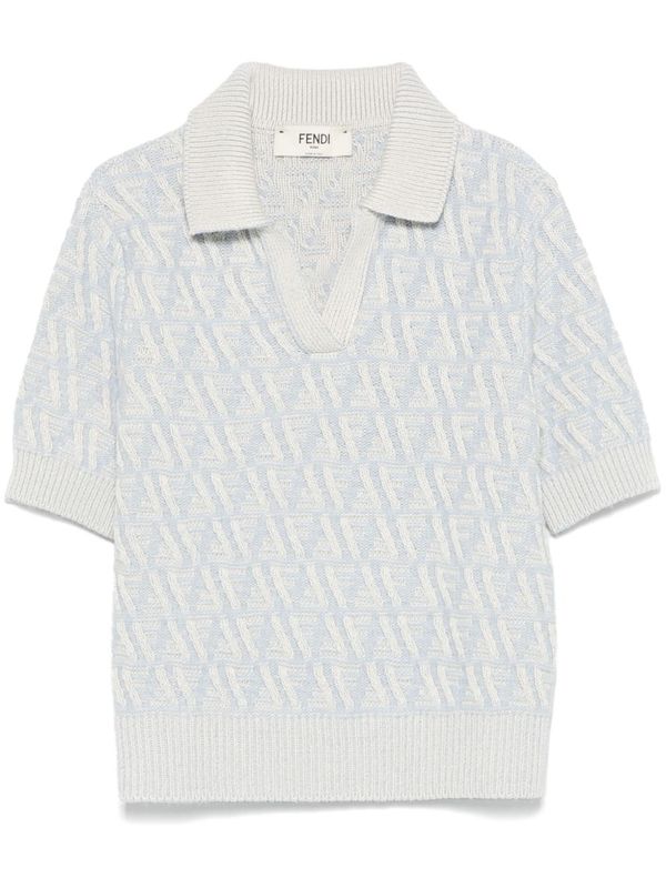 FF Jacquard
  Knit Polo Shirt