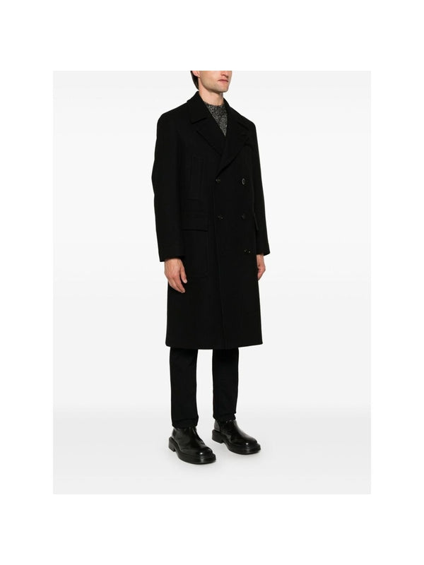 Boutonniere Wool Blend Coat