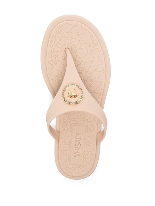 Medusa Logo Rubber Flip Flops