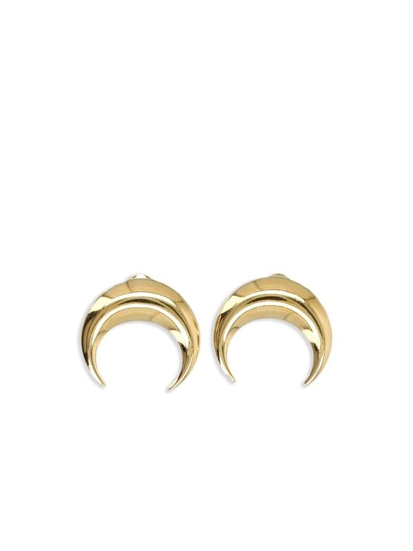 Engraving Logo Moon Earrings