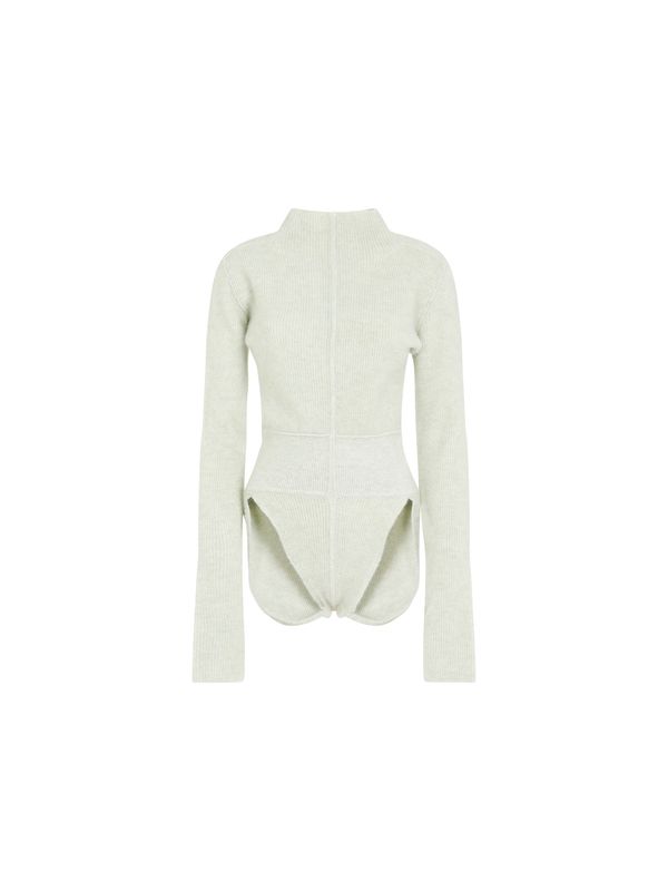 High-neck Alpaca Blend Bodysuit