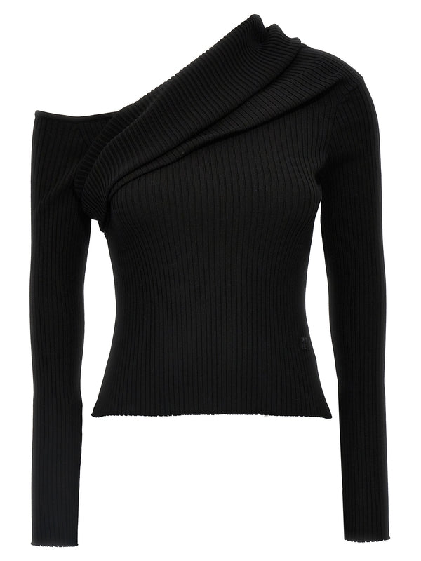 Asymmetrical Rib Knit