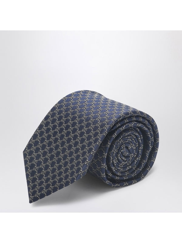 GG Jacquard Pattern Silk Tie