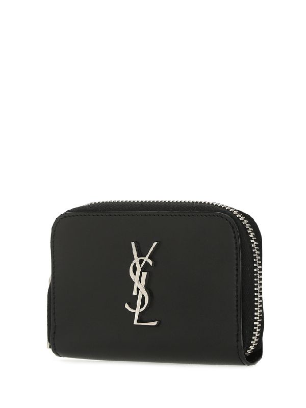 Calfskin Monogram Zipper Card
  Wallet