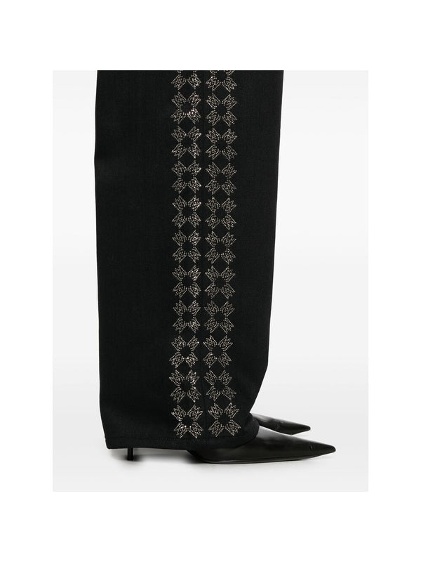 Ma Crystal Decoration Denim
  Pants