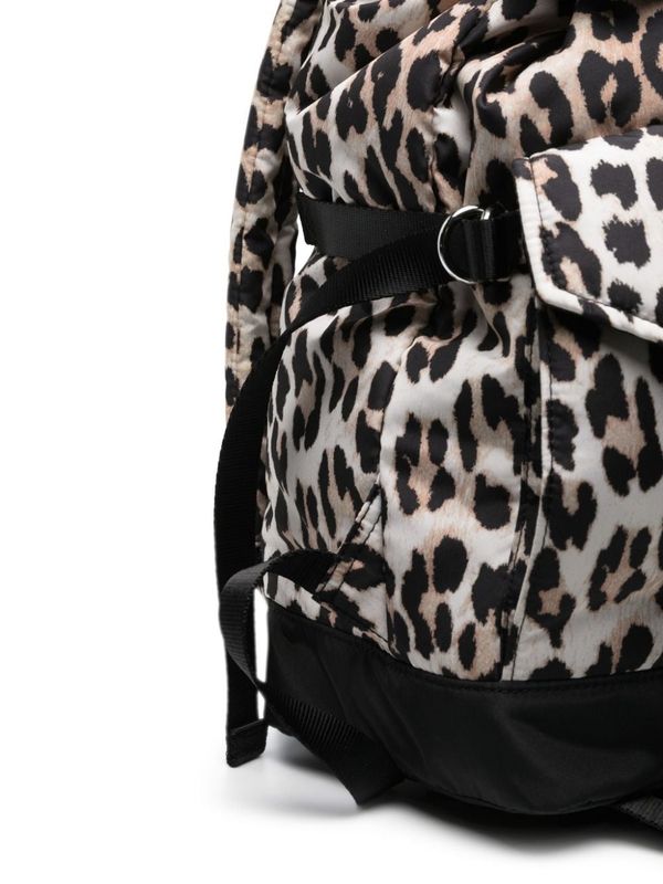 Logo Strap
  Leopard Backpack