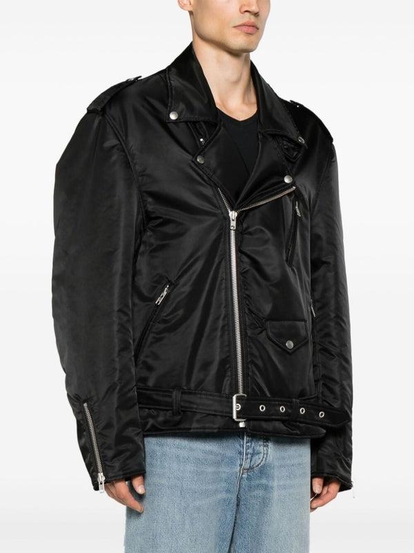 Mm6 Maison Margiela Black Biker Jacket