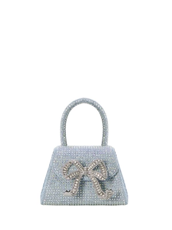 Bow Detail Rhinestone Tote Bag