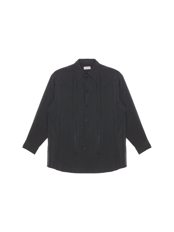 Tie Detail Silk-Nylon Shirt