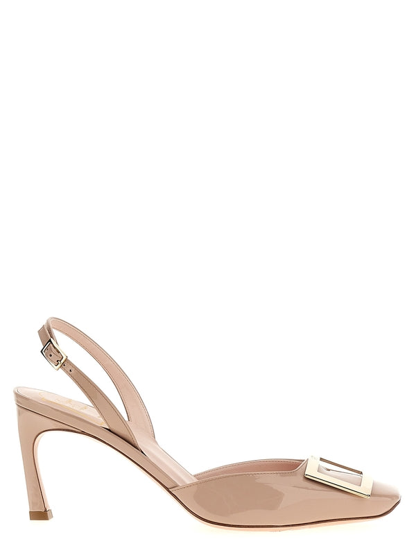 TROMPETTE
  Leather Slingback Heels