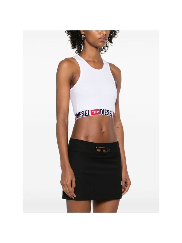 Sandra Logo Banded Sports Bra