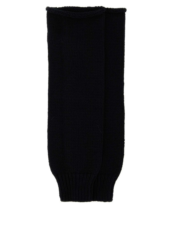 Dries Van Noten Black Wool Gloves