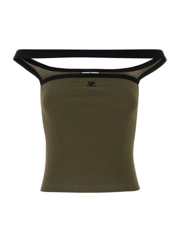 AC Logo Boatneck Sleeveless Top