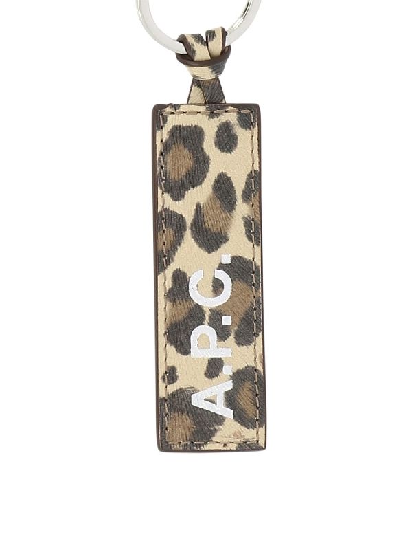 Leopard Logo Printed Keychain