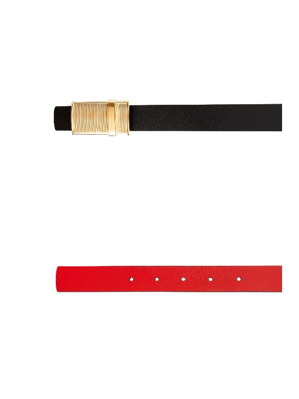 Buckle Detail Reversible
  Leather Belt