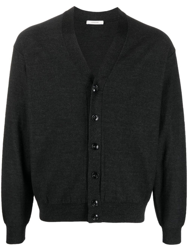 V-Neck Wool Blend
  Cardigan