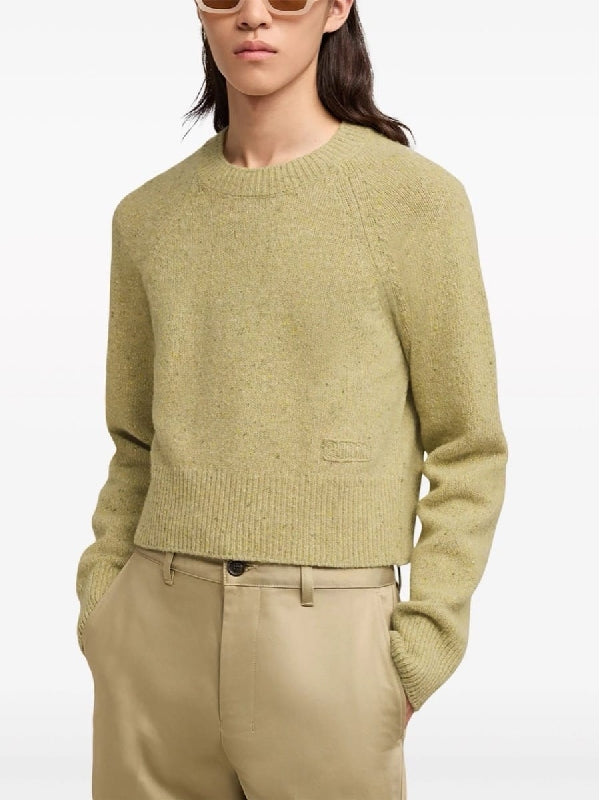 Wool Blend Crewneck Knit