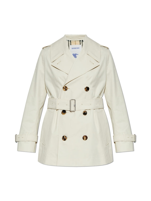 Belt Cotton Double Trench Coat