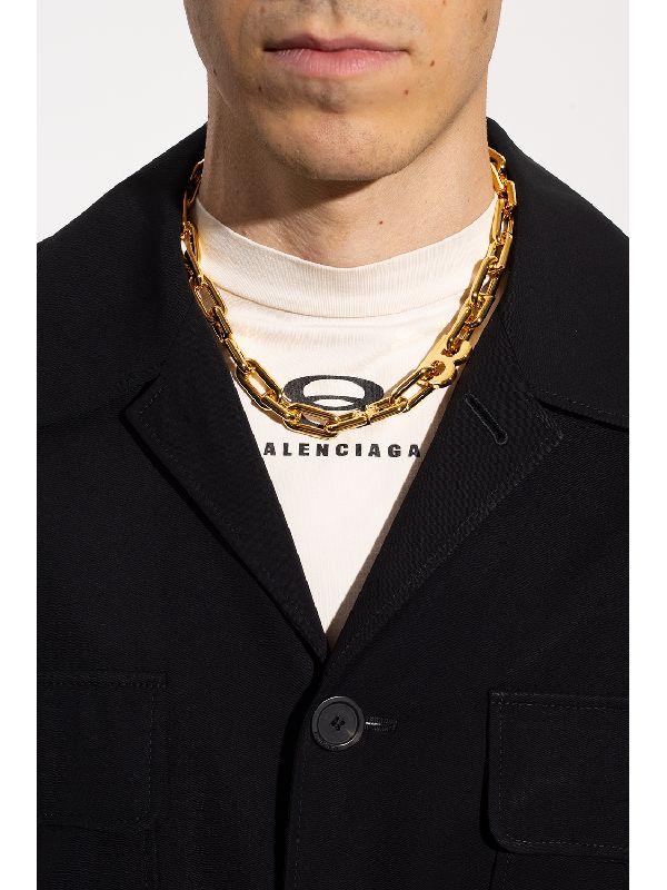 Gold-tone B
  Chain Necklace