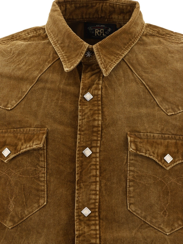 RRL Buffalo Western Brown Shirt