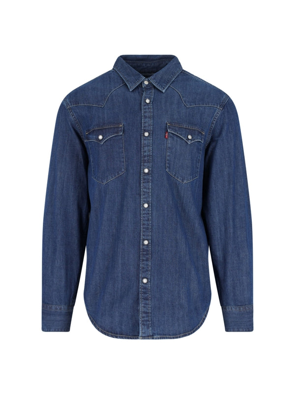 Levi'S Navy Shirts