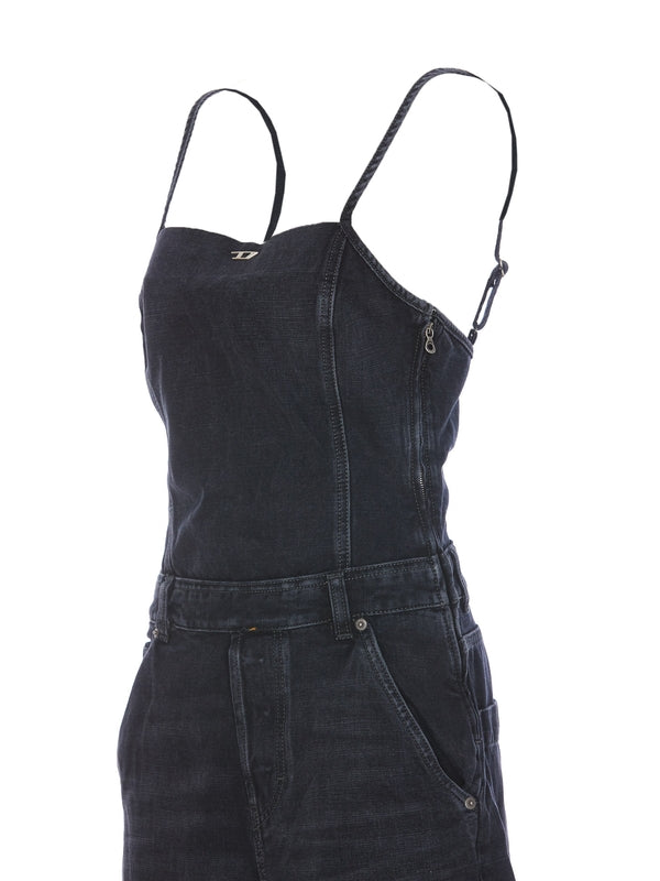 Vors Logo Denim Jumpsuit