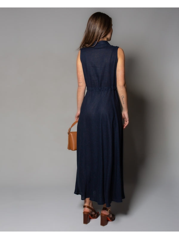 Herno Navy Long Dress