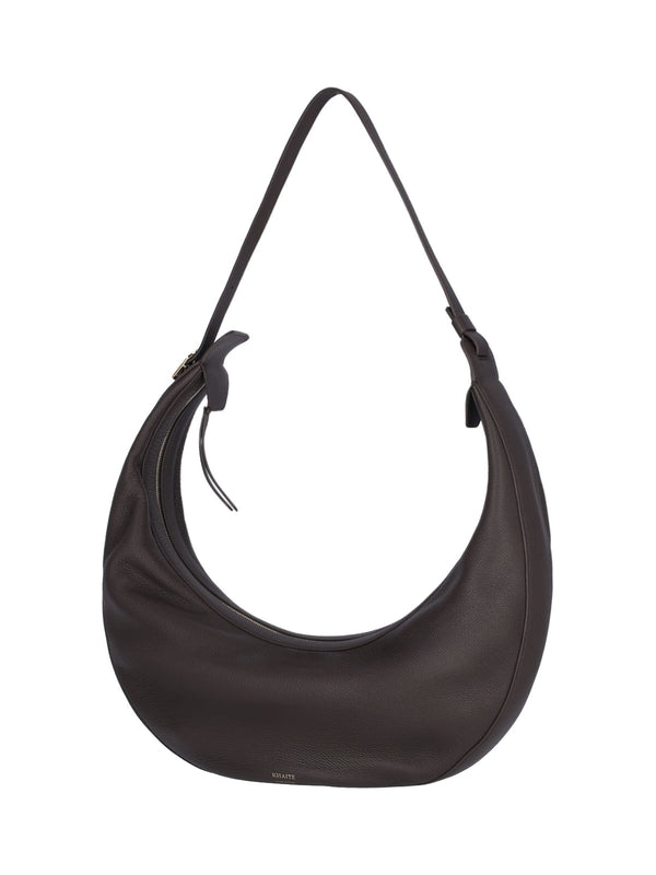 Augustina Logo Leather Shoulder Bag