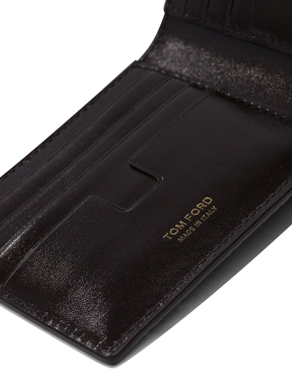 Snake Effect Leather Wallet
