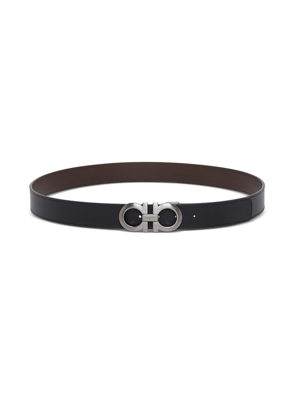 Ferragamo Black Leather Belts