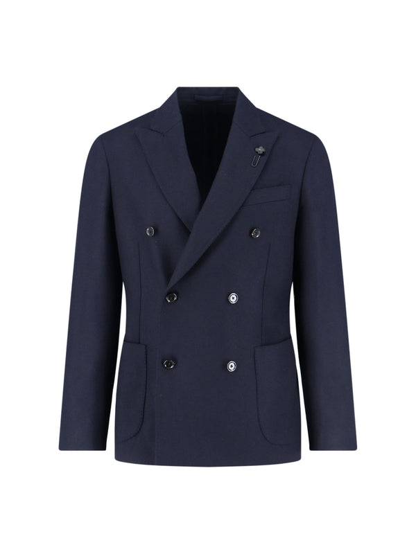 Lardini Navy Tailored Jackets