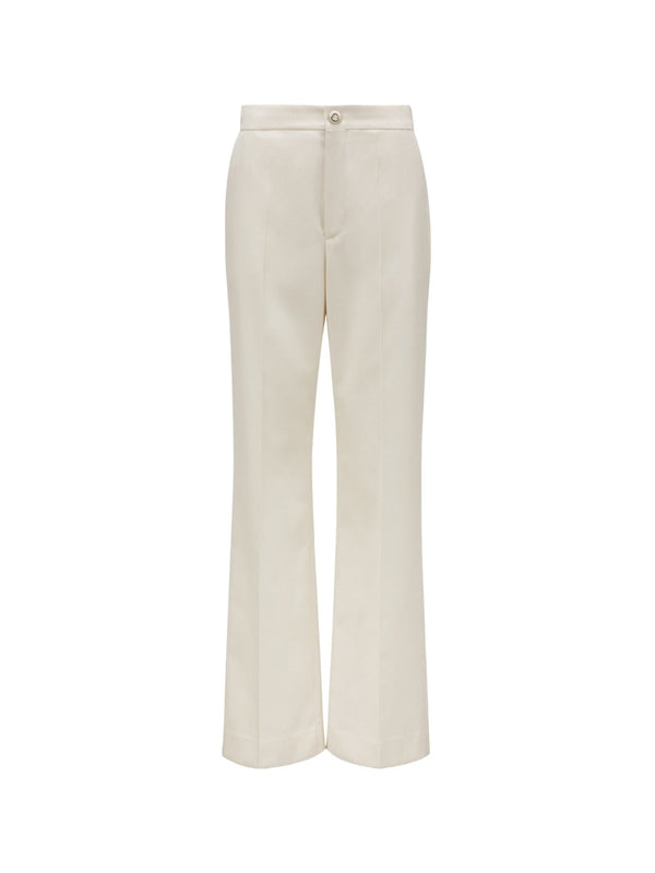 MONCLER - White Flare Pants - Jente