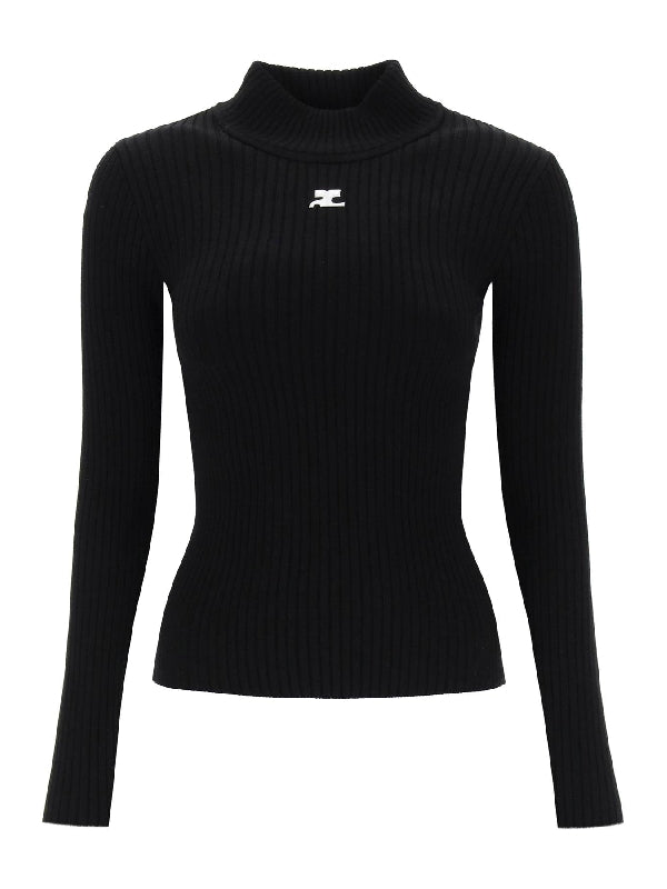 re-edition ribbed funnel-neck sweater Knitted - Jente