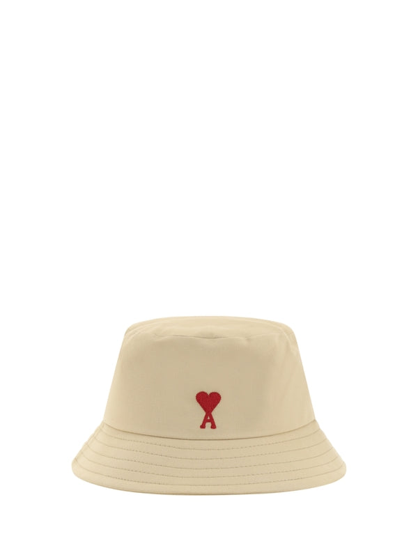 Heart Logo Embroidery Cotton Bucket Hat