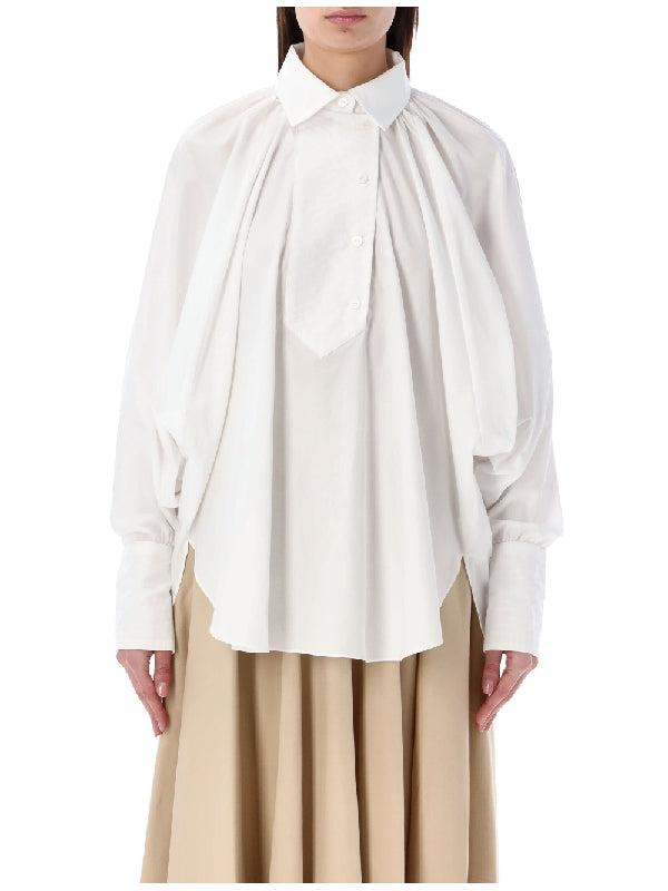 PATOU - Half Button Cotton Shirt - Jente