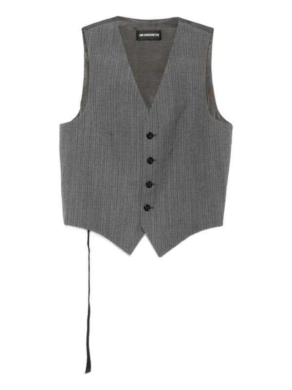 Ann Demeulemeester Grey Vests