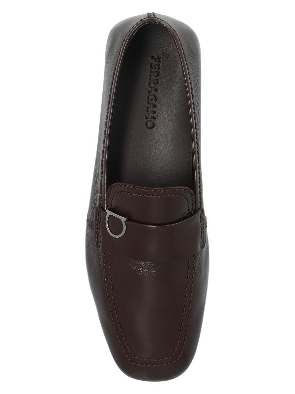 Gancini
  Ornament Leather Loafer