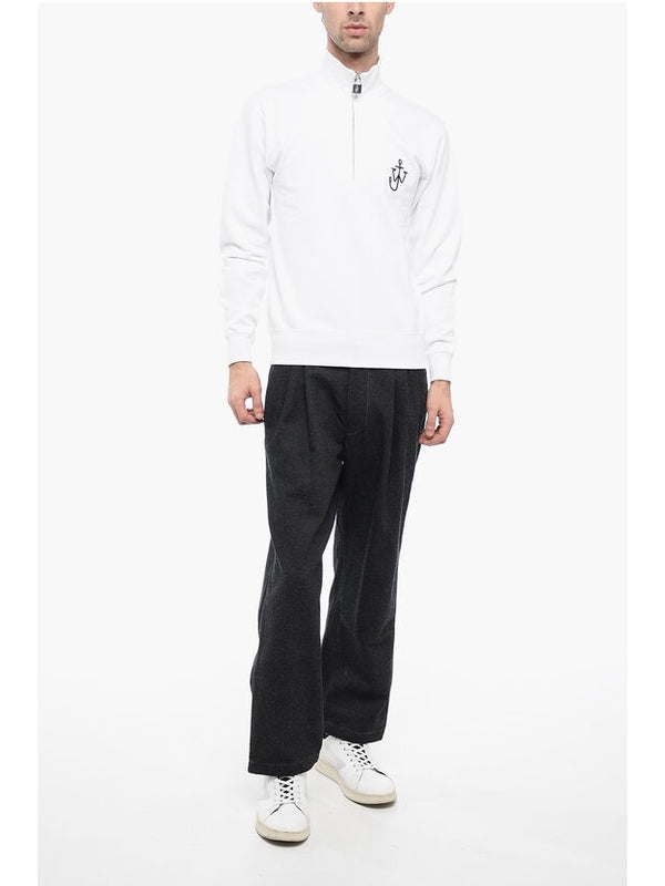 Anchor Logo Half-zip Sweatshirt