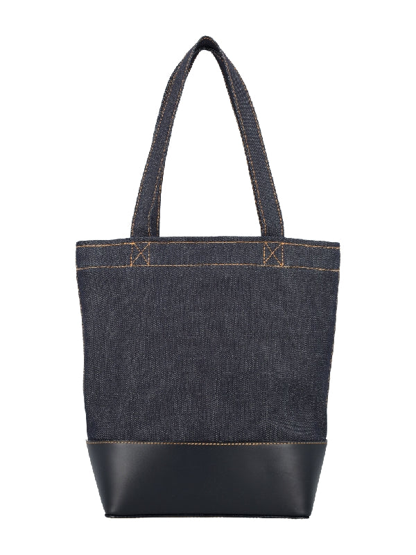 Axel Logo Denim Small Tote Bag