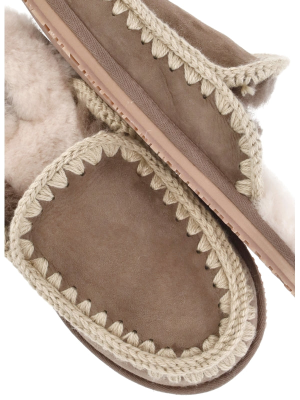 Eskimo Shearling Suede Mules