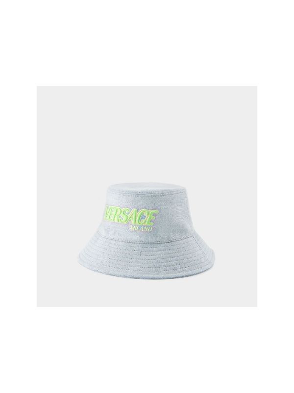Logo Embroidered Cotton Bucket Hat
