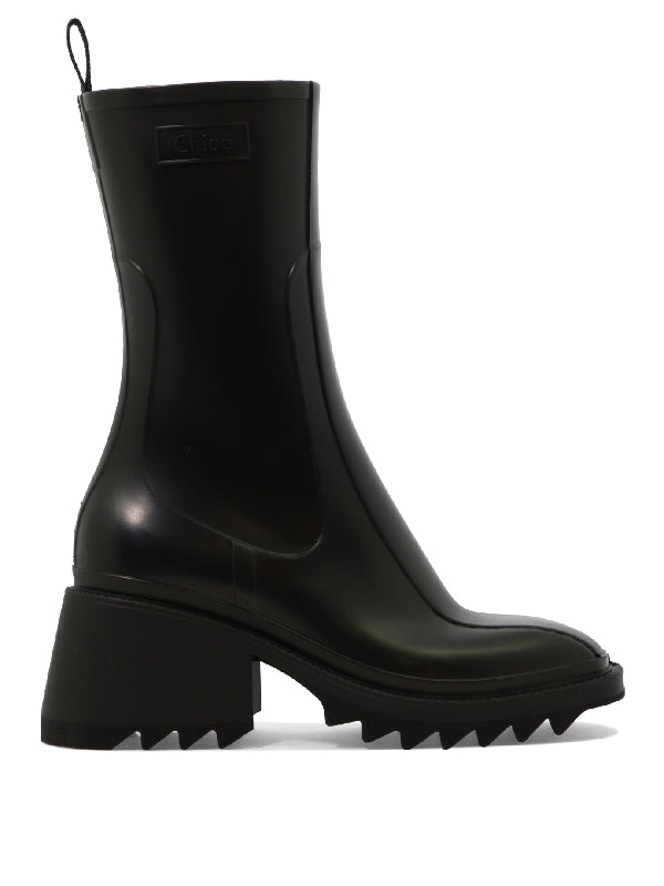 Betty Logo Rubber Rain Boots