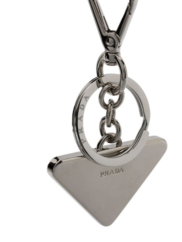 Triangle Logo Metal Keyring