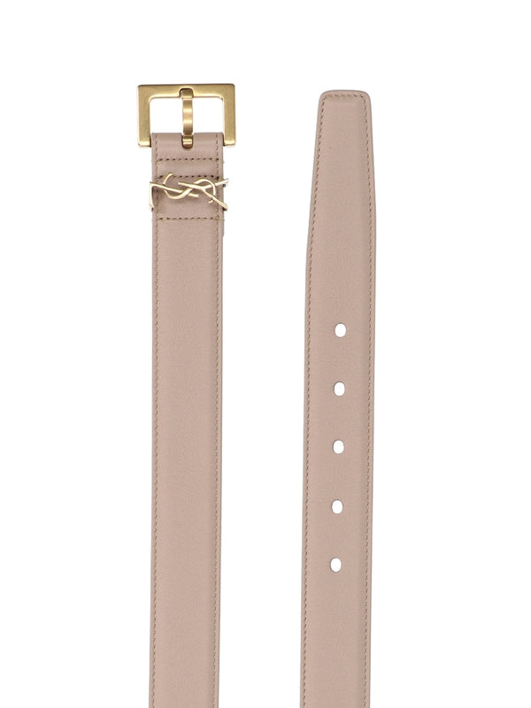 Cassandra Logo Leather Belt - Jente