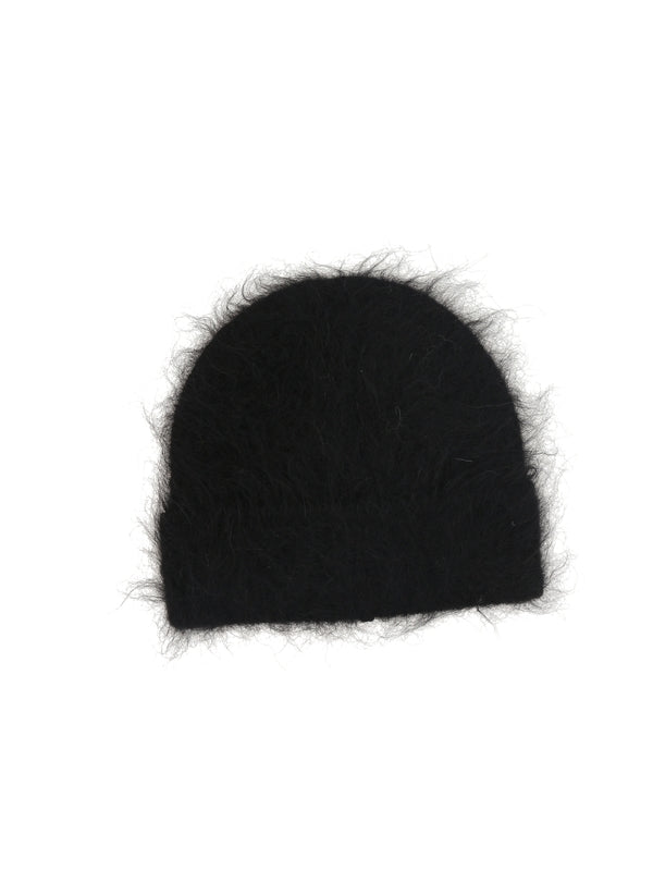 Seper Fuzzy Black Beanie