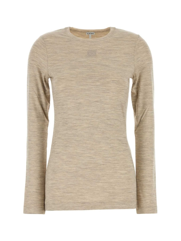 Logo Wool Blend Longsleeve Top