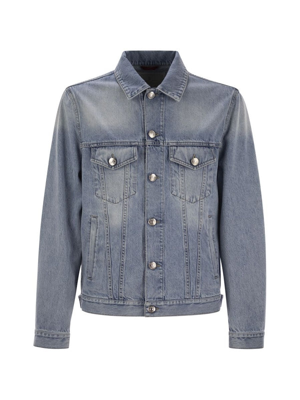 Double Pocket Cotton Denim Jacket