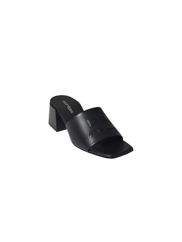 Courrèges Black Sandal Heels