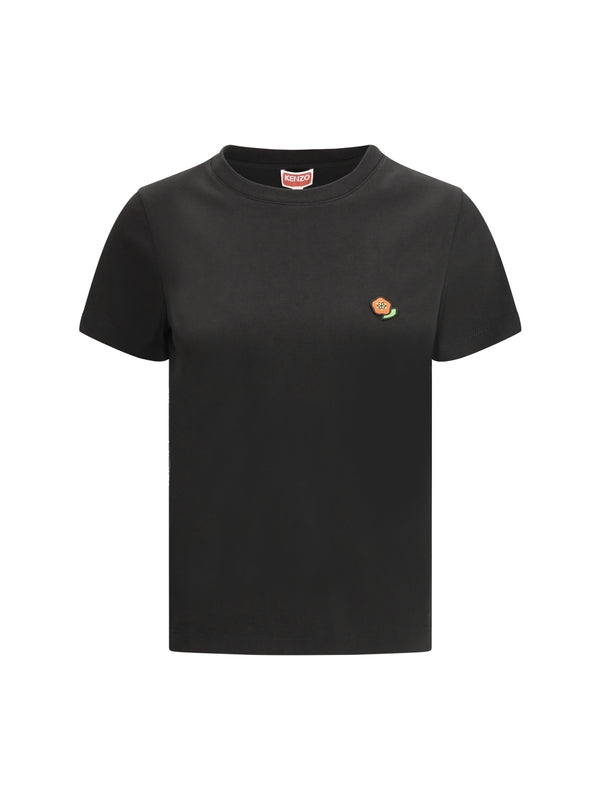 Pop Logo Embroidered Short
  Sleeve Cotton T-Shirt